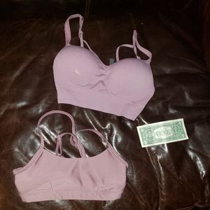 Lot of 2 Victoria Secret (S) & Alo (XS) sports bras